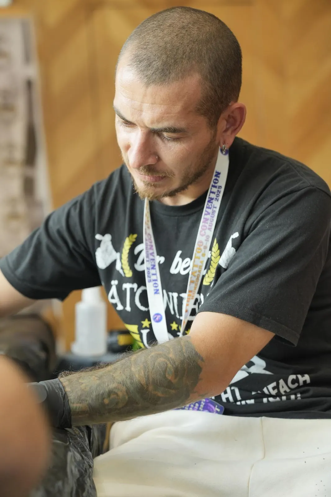 Tattoo artist Beldiman Viorel at work